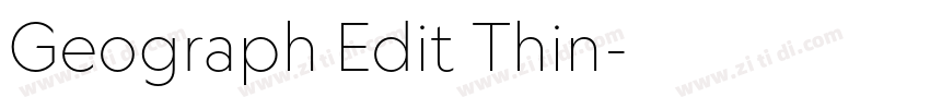 Geograph Edit Thin字体转换 Geograph Edit Thin字体转换